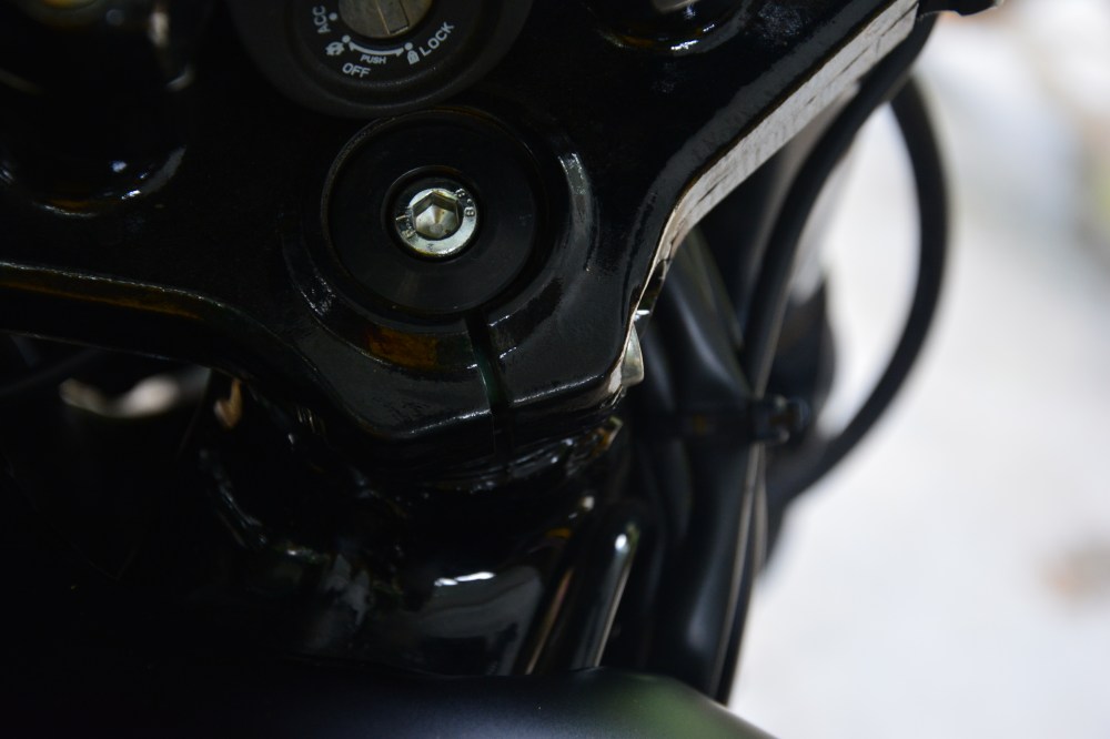 Gaps on front housing assembly - Centre. None of the 3 parts on the housing fit seamlessly. All three side have gaps. (Centre, Right Left)